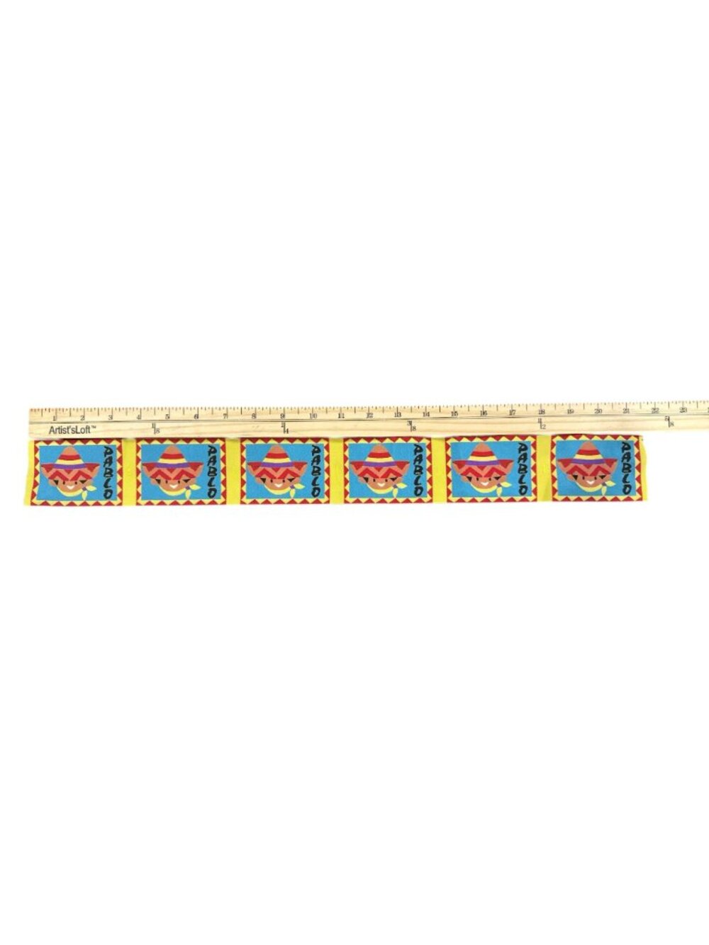 Pablo Cartoon Sombrero Fabric Labels Mexican Theme Sewing Quilting Craft Supplie - Picture 5 of 6